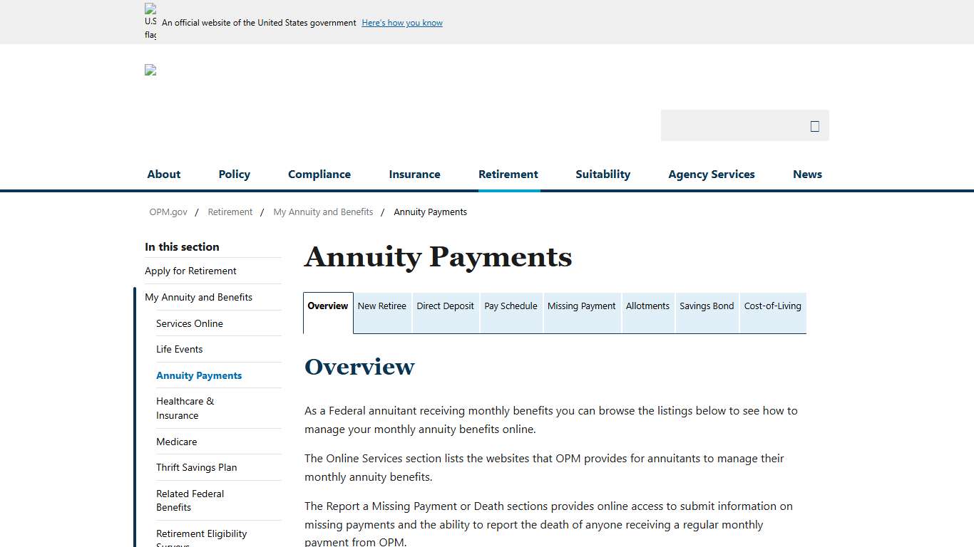 Annuity Payments